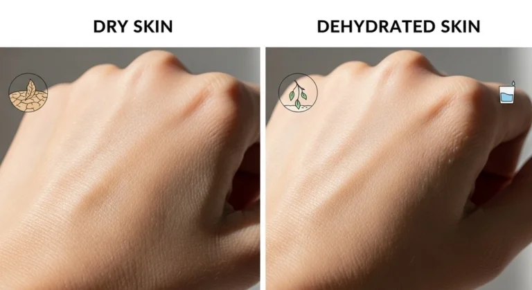 Dry skin vs