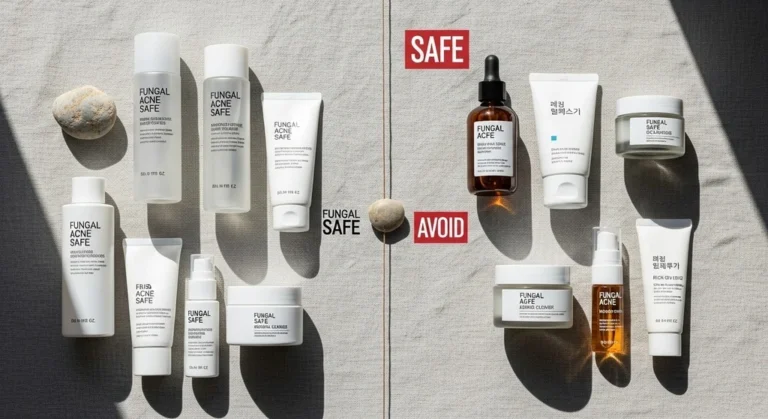 Fungal acne safe Korean skincare products