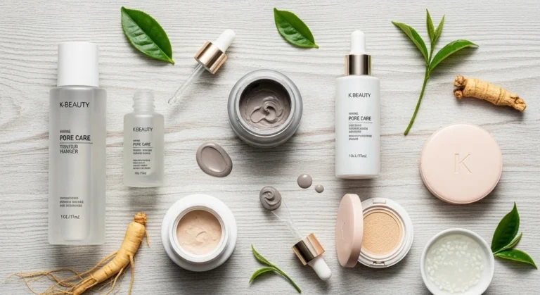 K-beauty skincare routine for minimizing t