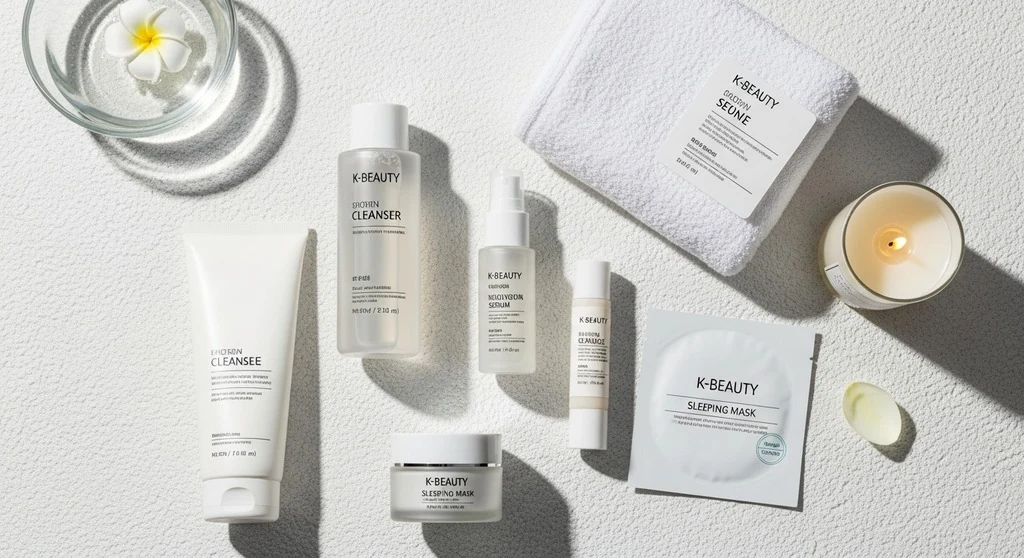 K-beauty night routine for glowing skin wi