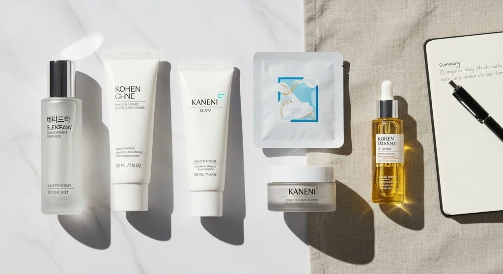 K-pop idol skincare products for glowing s